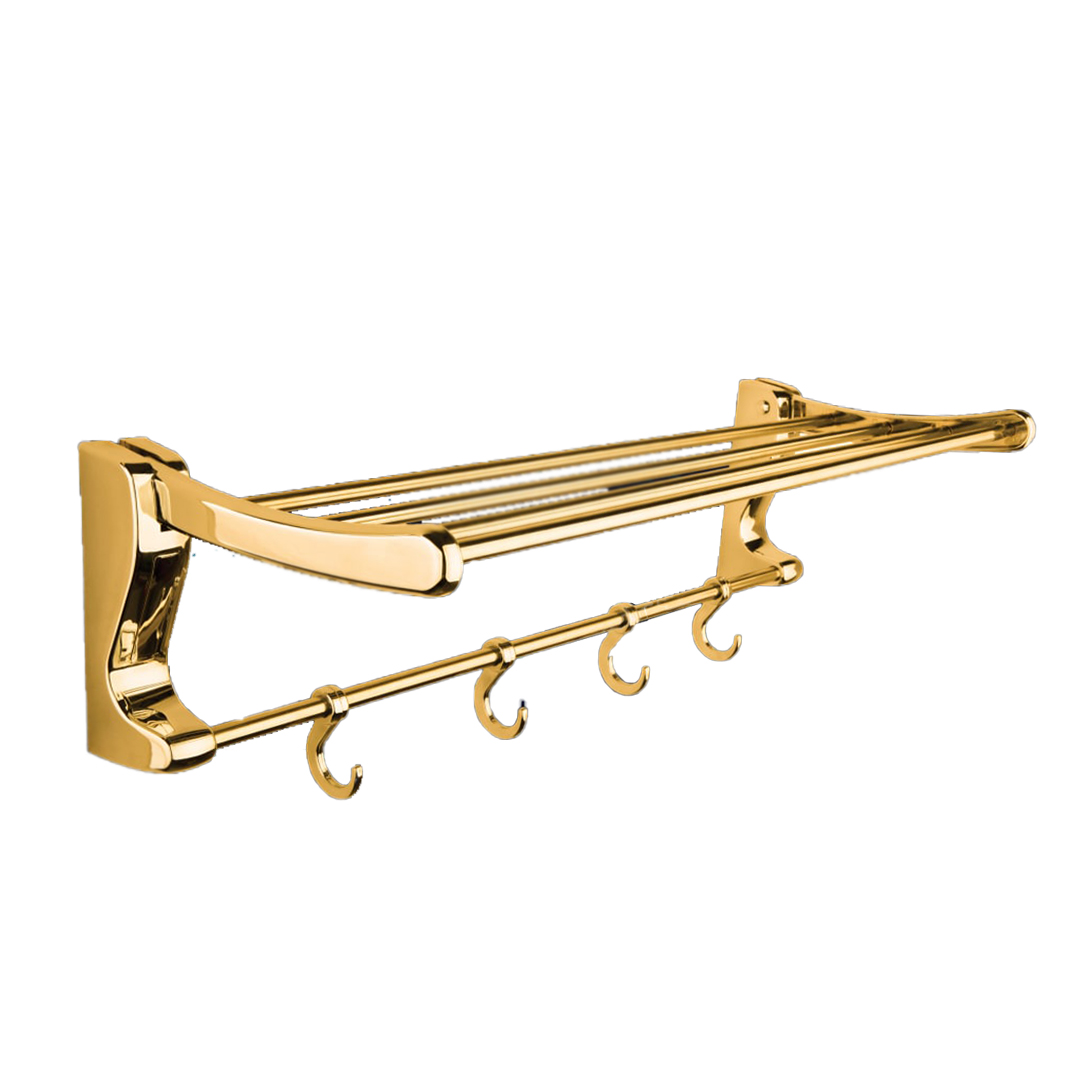 رخت‌آویز تاشو تمام‌طلایی