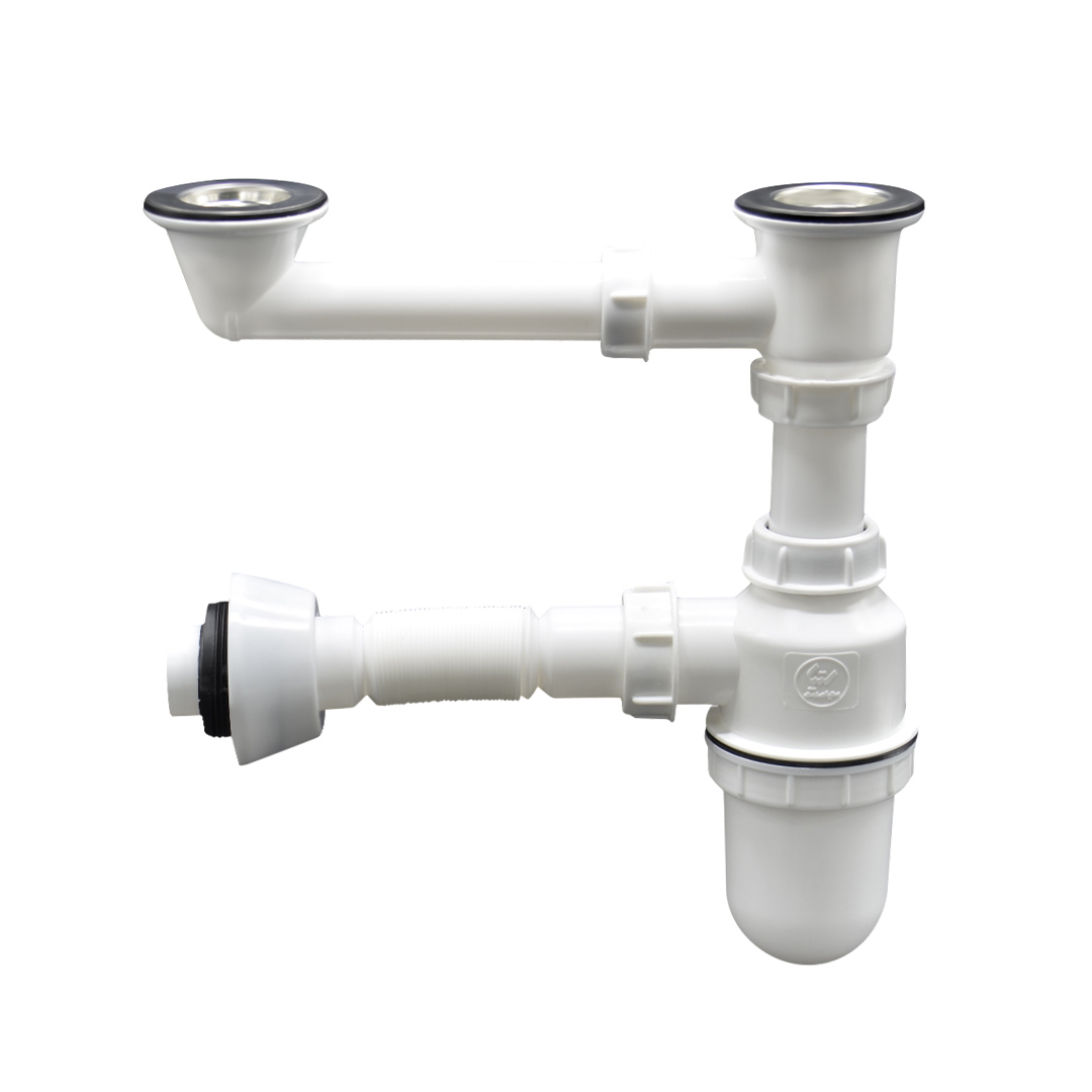 سیفون ظرفشویی دولگنه مخزن دار