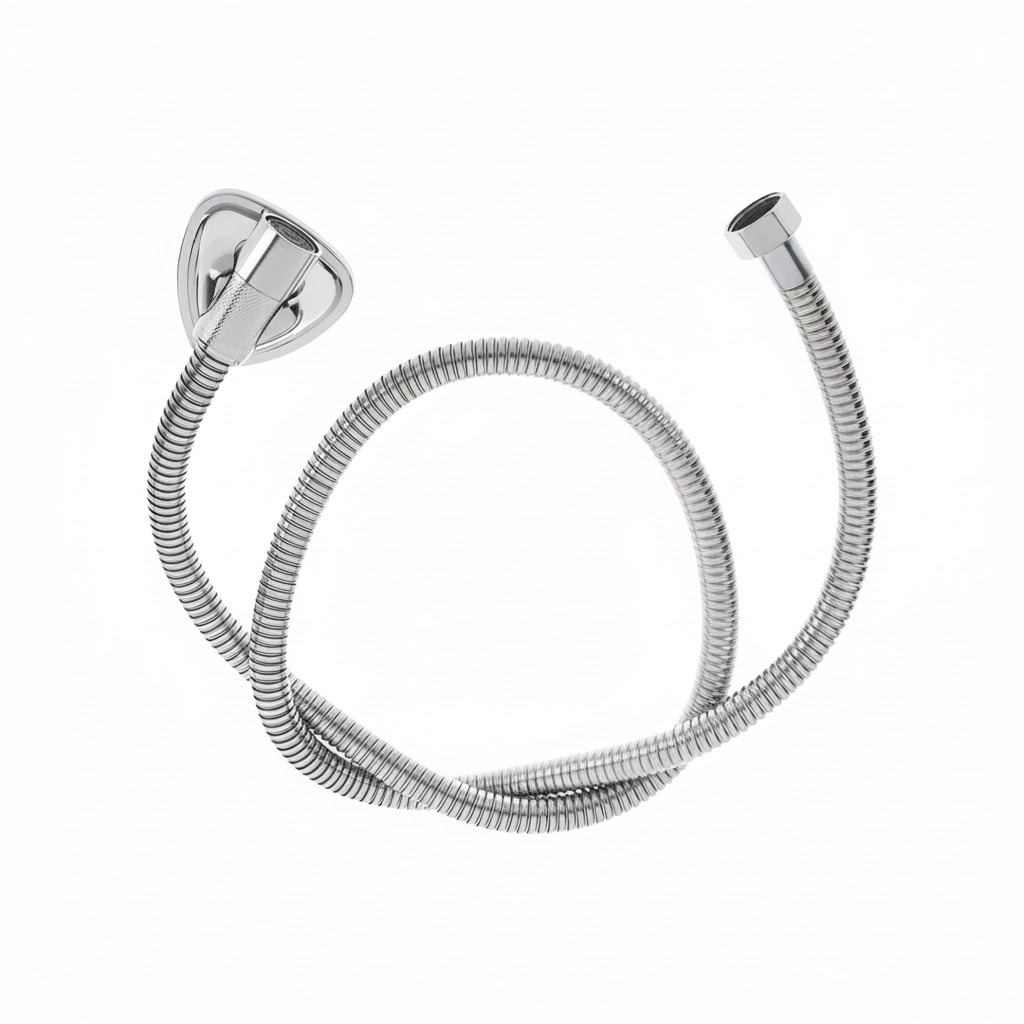 شلنگ توالت نقره ای پلیش